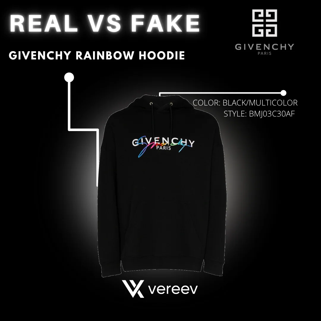 Givenchy Rainbow Hoodie Real vs Fake cover