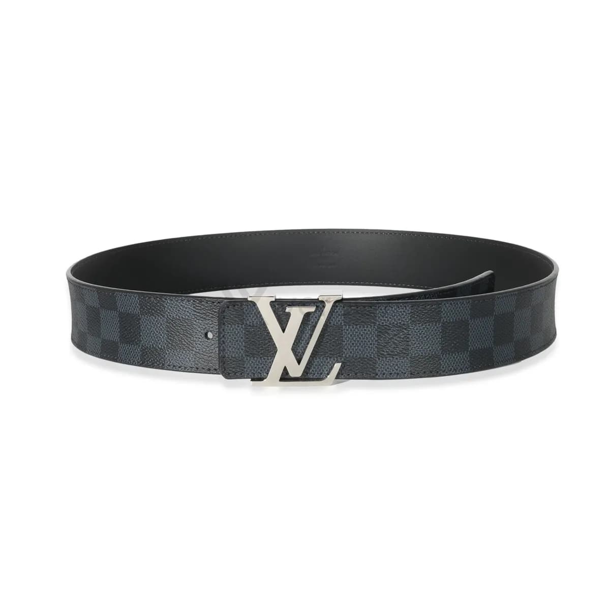 Sample photo 1, Full Belt: a Louis Vuitton belt with an LV buckle in Damier Graphite canvas