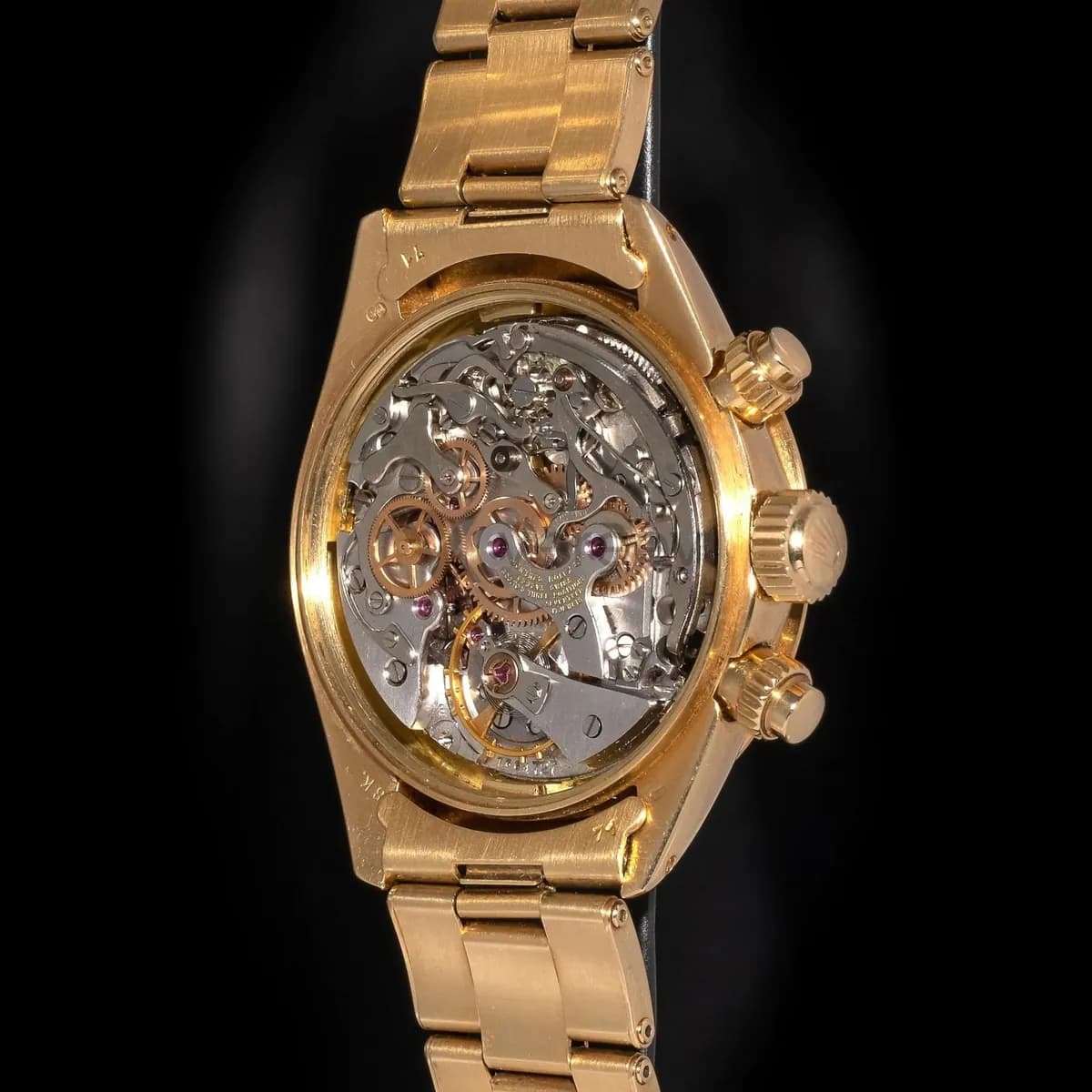 Sample photo 8, Inner Construction: the open case showing the chronograph movement