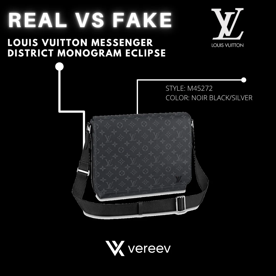 Louis Vuitton District PM Monogram Eclipse Real vs Fake guide