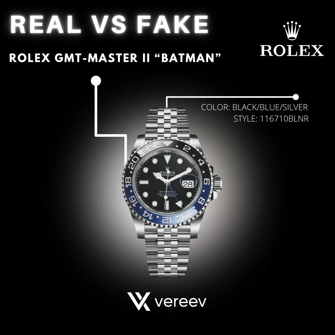 Rolex GMT-Master II Batman Real vs Fake cover